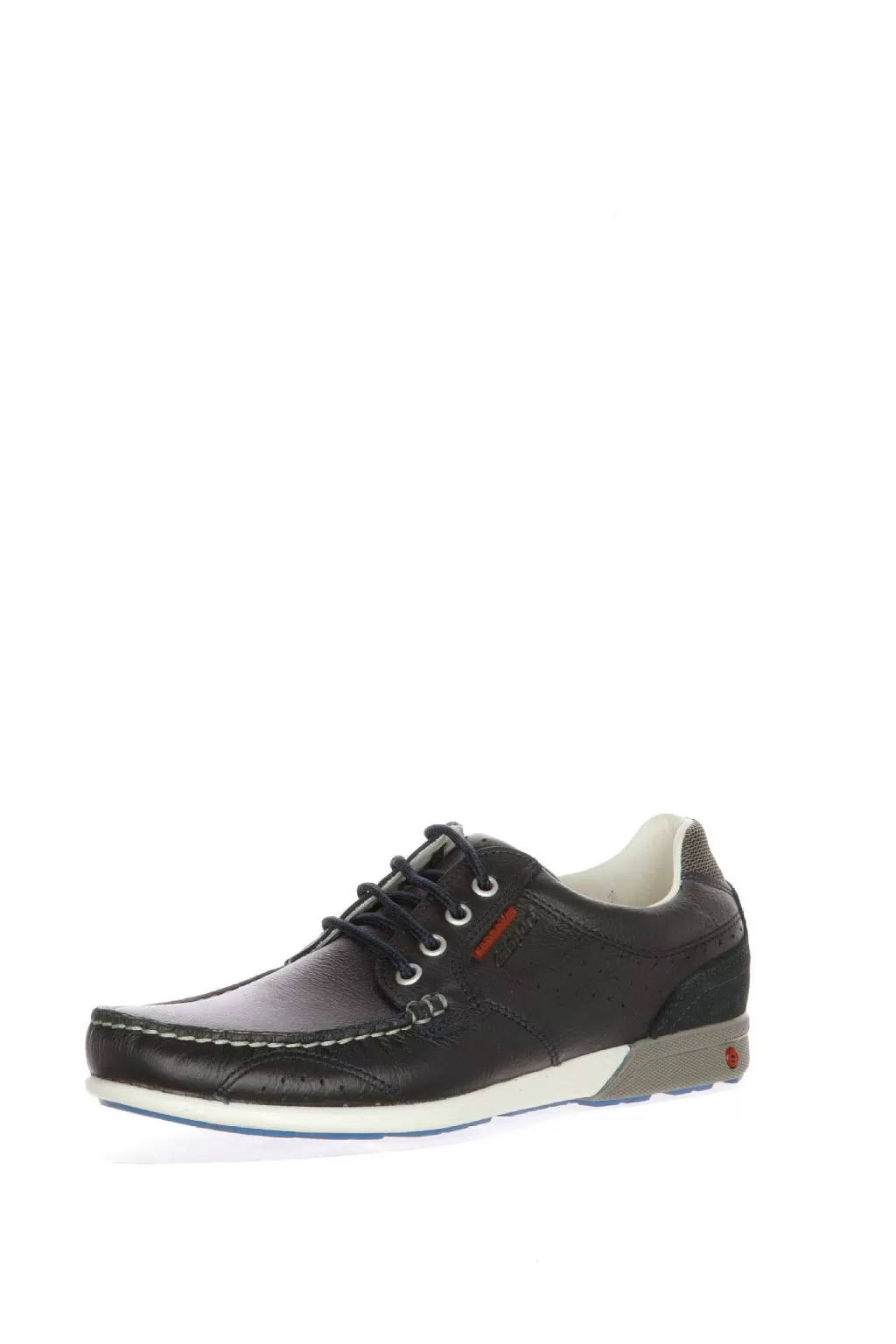 Fashion Allacciato In Pelle Blu Grisport Uomo Sneakers E Polacchini