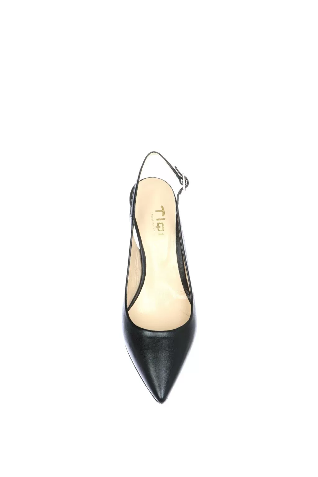 Best Decollete Aperto Al Tallone In Pelle Nera Tiqu Donna Decollete E Slingback