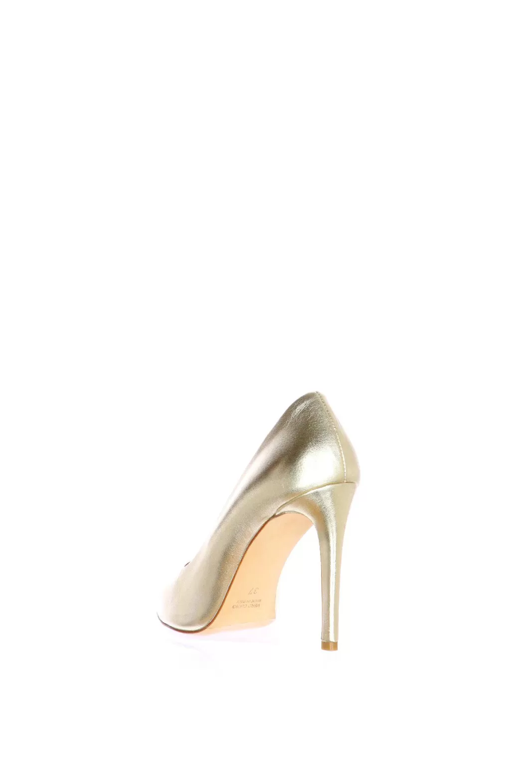 Fashion Decollete In Pelle Argento O Platino Tacco Alto Tiqu Donna Decollete E Slingback