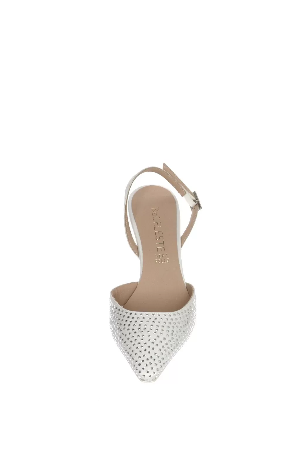 Flash Sale Luce Slingback Sposa In Raso Con Strass Sposa Decollete E Slingback