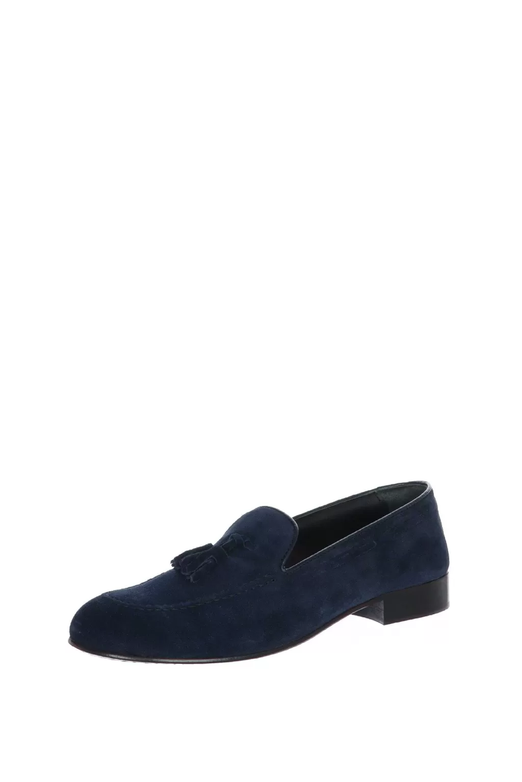 Cheap Mocassino In Camoscio Blu Con Moppine Herry Sax Uomo Casual E Mocassini