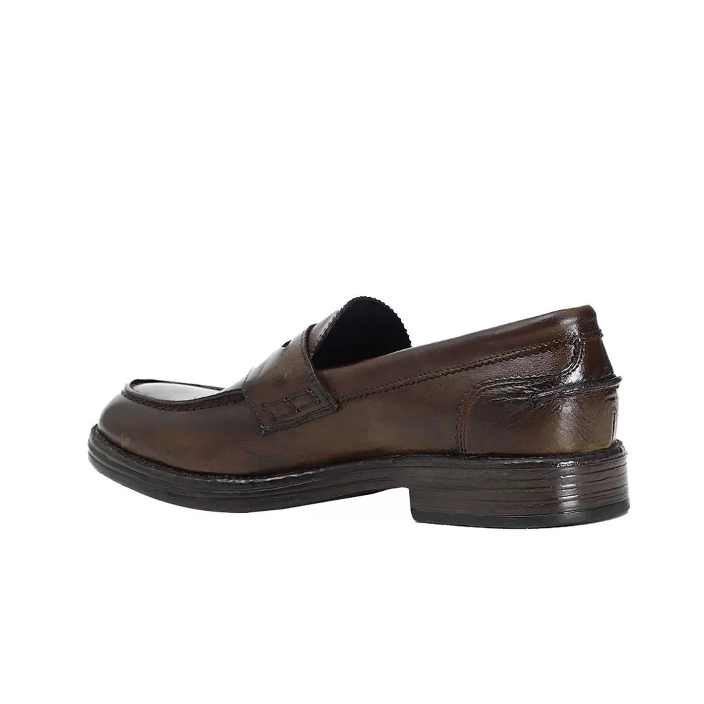 Clearance Mocassino In Pelle Spazzolata Vintage Edition Cafenoir Uomo Casual E Mocassini