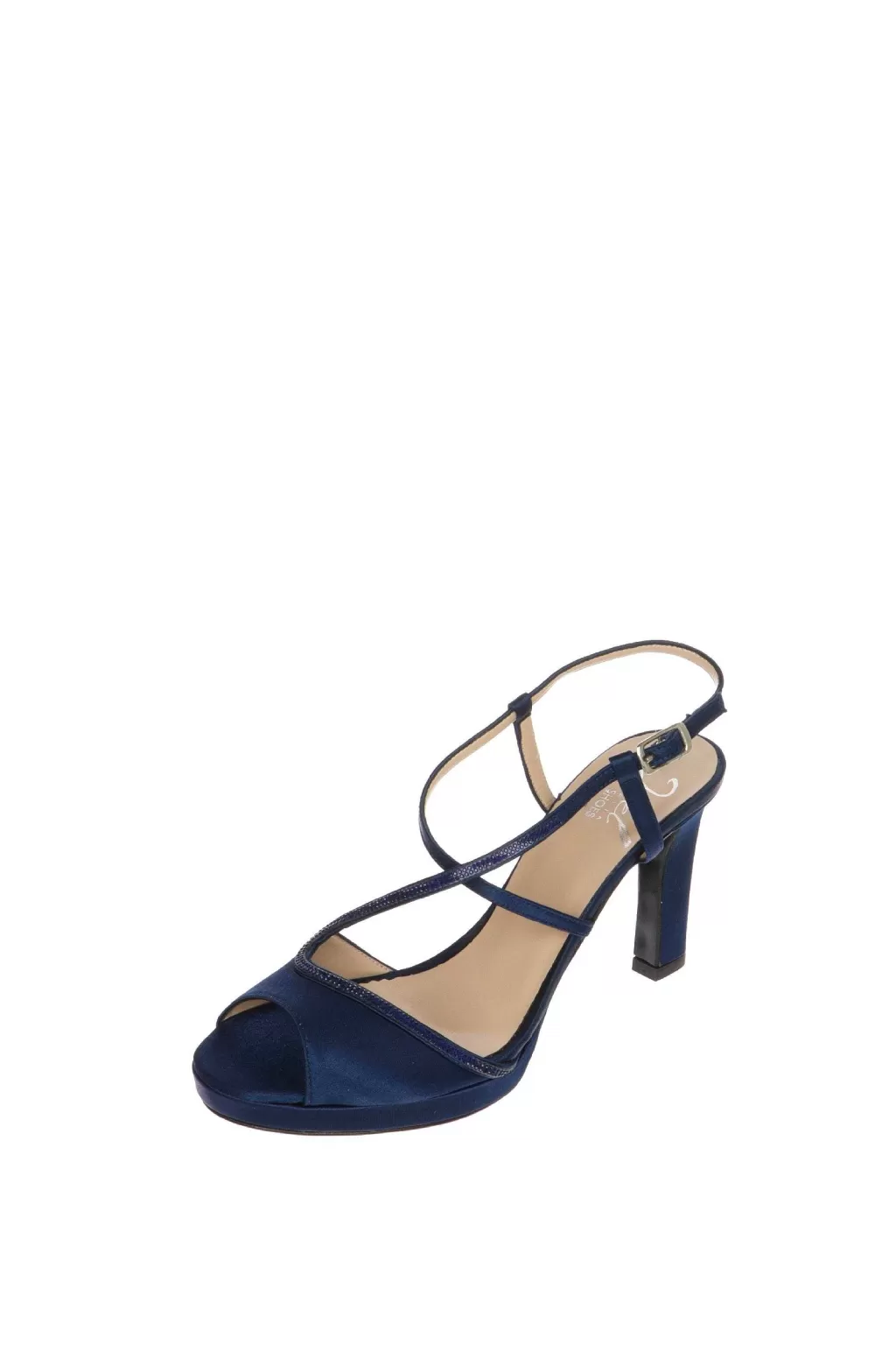 Online Sandalo Gioiello Nero O Blu Tacco 8 Cm Joel Donna Sandali E Sabot