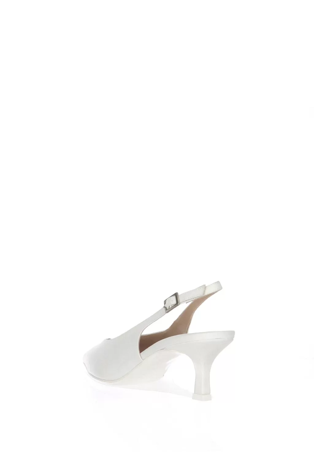 Store Slingback Sposa In Raso Bianco Seta Sposa Decollete E Slingback