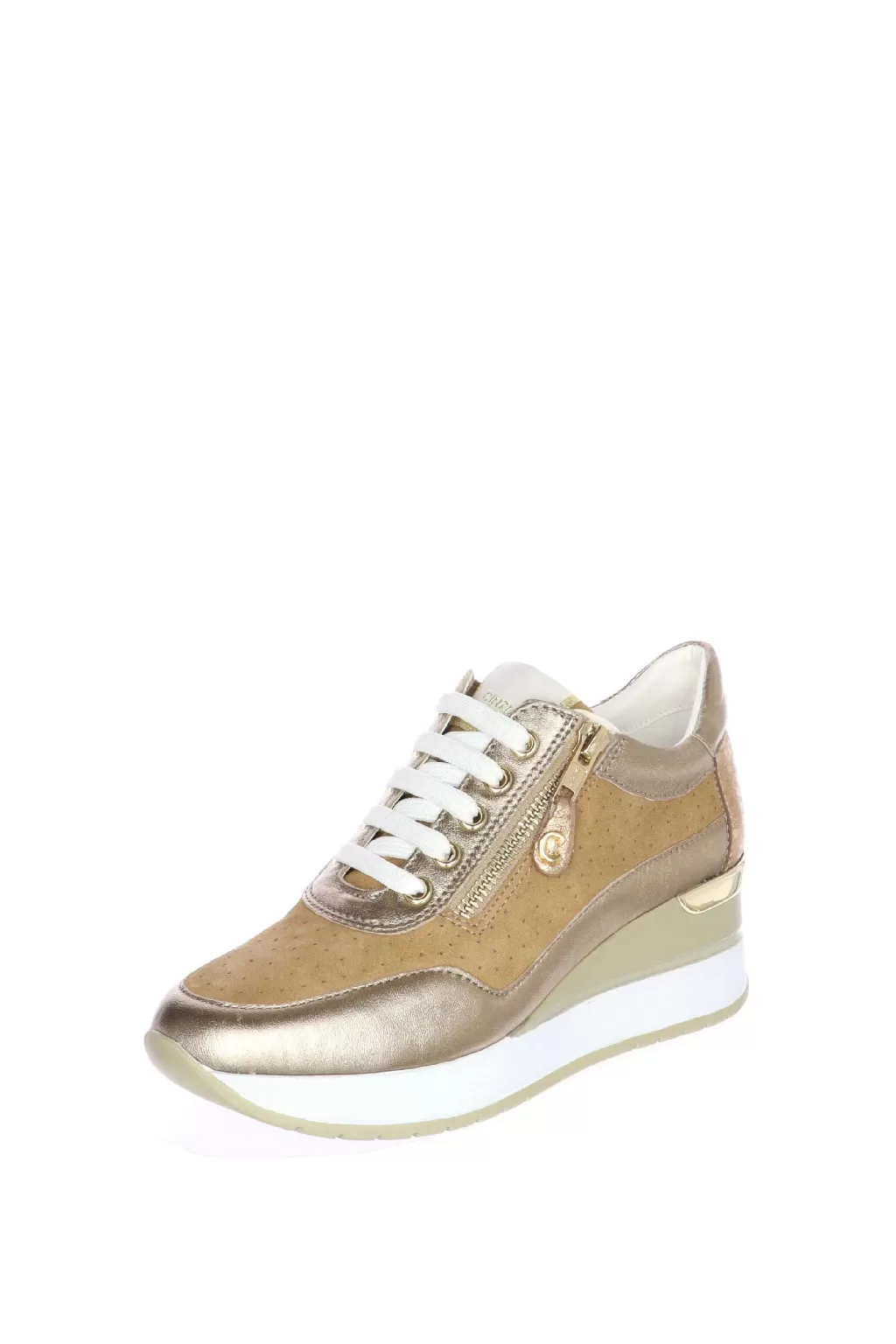 Shop Sneakers Primaverile Beige E Blu Cinzia Soft Donna Mocassini E Sneaker