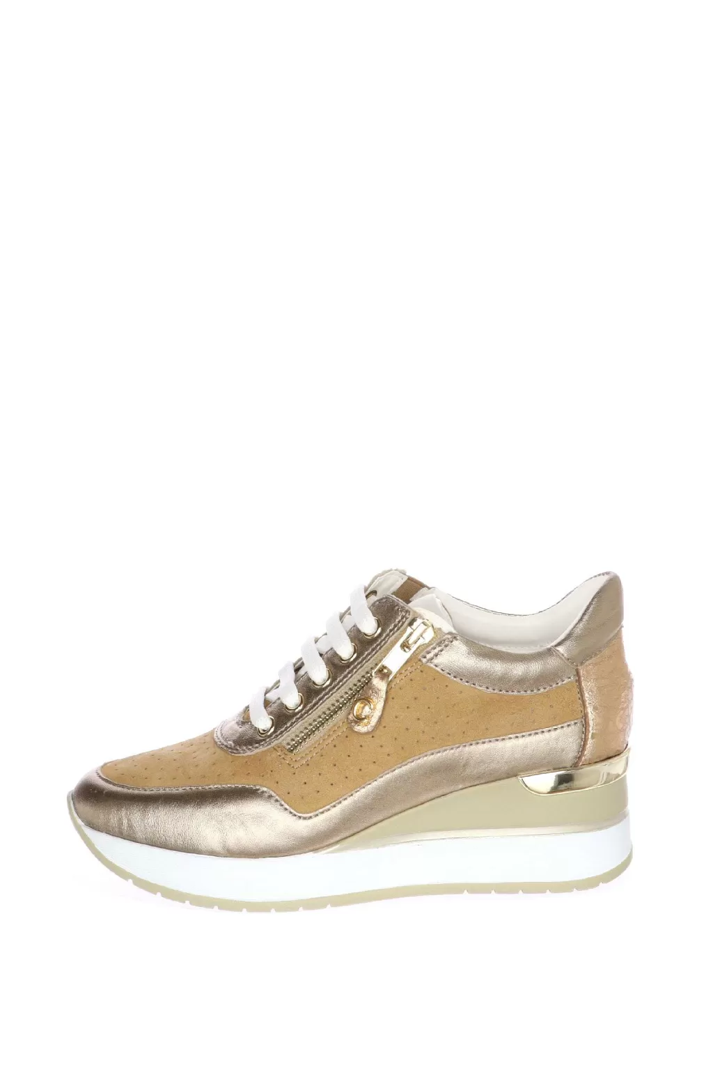 Shop Sneakers Primaverile Beige E Blu Cinzia Soft Donna Mocassini E Sneaker